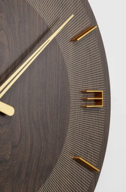 Zegary*KARE Design Zegar ścienny Levi Ø60 Cm Brązowy