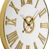 Zegary*KARE Design Zegar ścienny Nowoczesny Złoty Tarcza Lustrzana Ø76 Cm