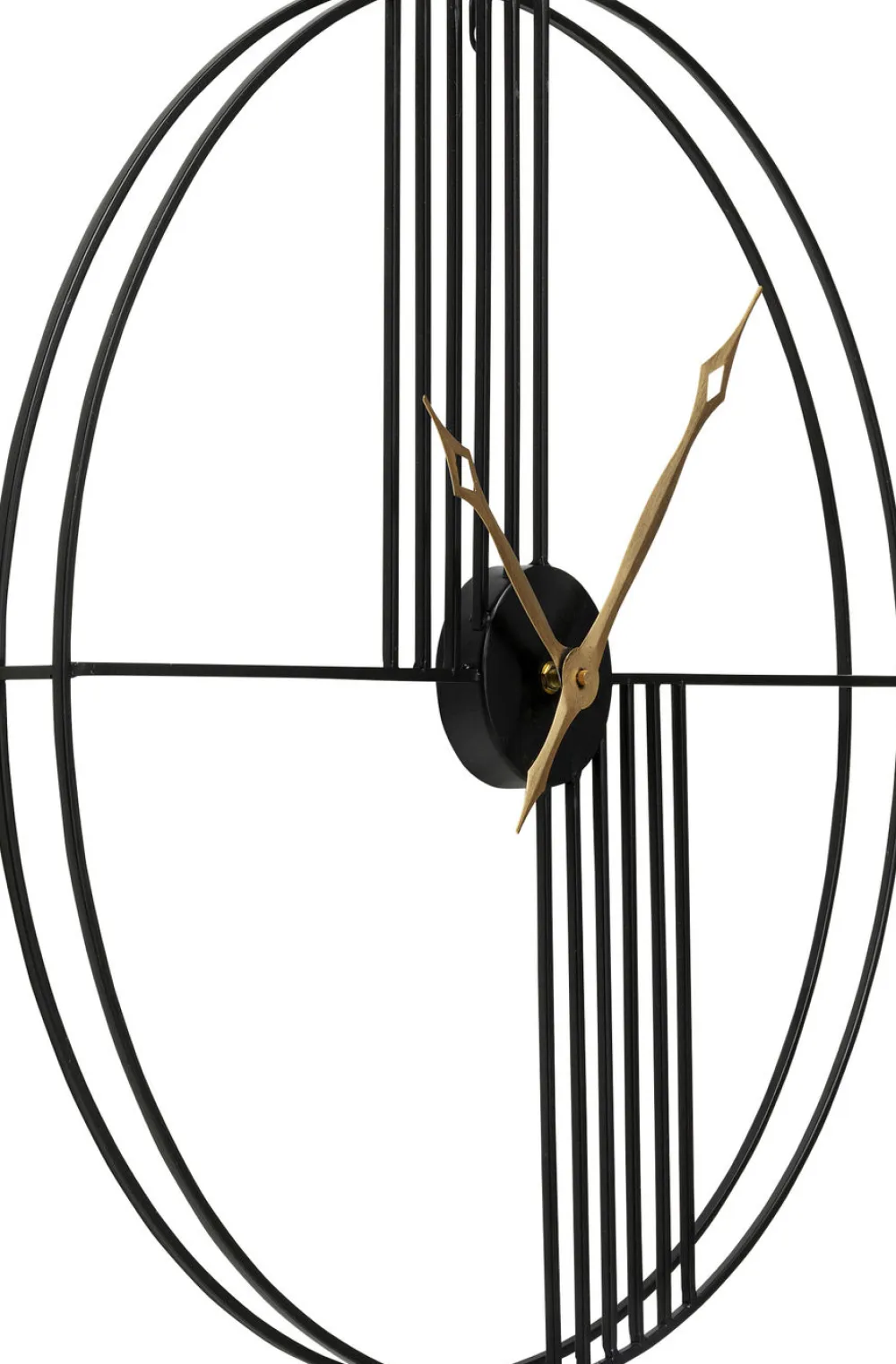 Zegary*KARE Design Zegar ścienny Strings Ø60 Cm Czarny