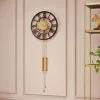 Zegary*KARE Design Zegar Clockwork 46x126 Cm Czarno-złoty