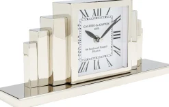 Zegary*KARE Design Zegar Stołowy Srebrny Stal Niklowana 33 Cm