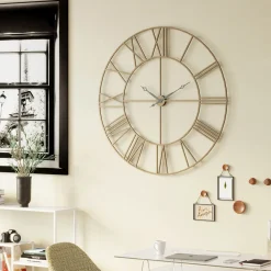 Zegary*KARE Design Zegar Wiszący Factory Ø121 Cm Brązowy