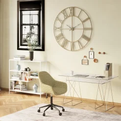 Zegary*KARE Design Zegar Wiszący Factory Ø121 Cm Brązowy