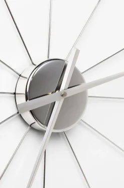 Zegary*KARE Design Zegar Wiszący Like Umbrella Balls Ø60 Cm Srebrny