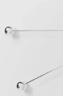 Zegary*KARE Design Zegar Wiszący Like Umbrella Balls Ø60 Cm Srebrny