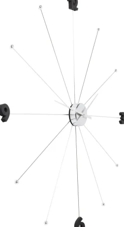 Zegary*KARE Design Zegar Wiszący Like Umbrella Ø100 Cm Chromowy