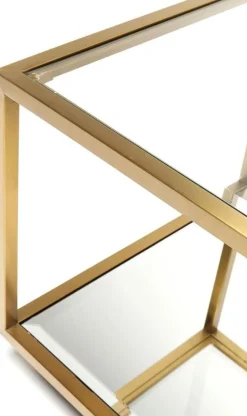 Stoliki Kawowe*KARE Design Zestaw Czterech ław Luigi Złote