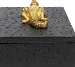Pudełka Na Biżuterię*KARE Design Zestaw Dwóch Pudełek Na Biżuterię - Złote Krokodyle