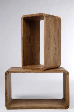 Regały*KARE Design Zestaw Dwóch Regałów Authentico Drewniane
