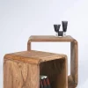 Stoliki Kawowe*KARE Design Zestaw Dwóch Stolików Kawowych Authentico Cube Drewniane