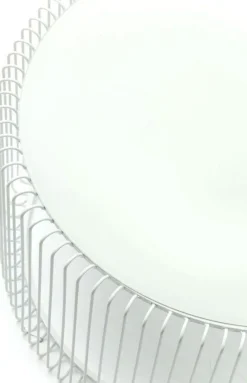 Stoliki Kawowe*KARE Design Zestaw Dwóch Stolików Kawowych Wire Białe