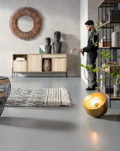 Stoliki Kawowe*KARE Design Zestaw Dwóch Stolików Kawowych African Drums Czarne