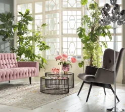 Stoliki Kawowe*KARE Design Zestaw Dwóch Stolików Kawowych Wire Czarne