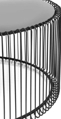 Stoliki Kawowe*KARE Design Zestaw Dwóch Stolików Kawowych Wire Czarne