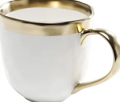 Zastawa Stołowa|Talerze*KARE Design Zestaw śniadaniowy Bell 12 El. Biało-złoty