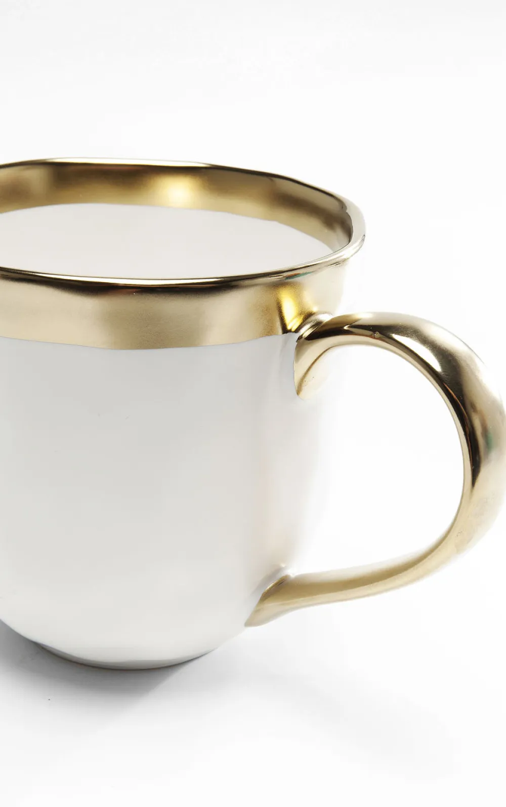 Zastawa Stołowa|Talerze*KARE Design Zestaw śniadaniowy Bell 12 El. Biało-złoty