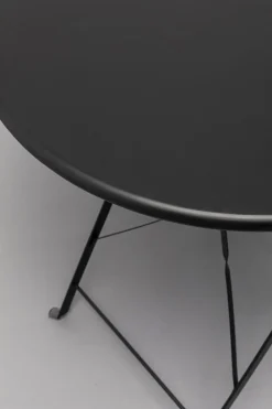 Stoły|Krzesła*KARE Design Zestaw Ogrodowy Składany 2 Krzesła I Stół Kolor Czarny