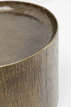 Stoliki Kawowe*KARE Design Zestaw 2 Stolików Kawowych Kolor Brązowy Aluminium Wykończenie Mosiężne