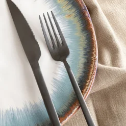 Zastawa Stołowa*KARE Design Zestaw Sztućców Gloria (16 Sztuk) Czarny Mat