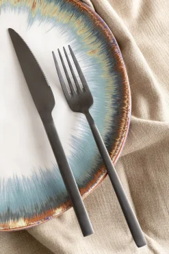Zastawa Stołowa*KARE Design Zestaw Sztućców Gloria (16 Sztuk) Czarny Mat